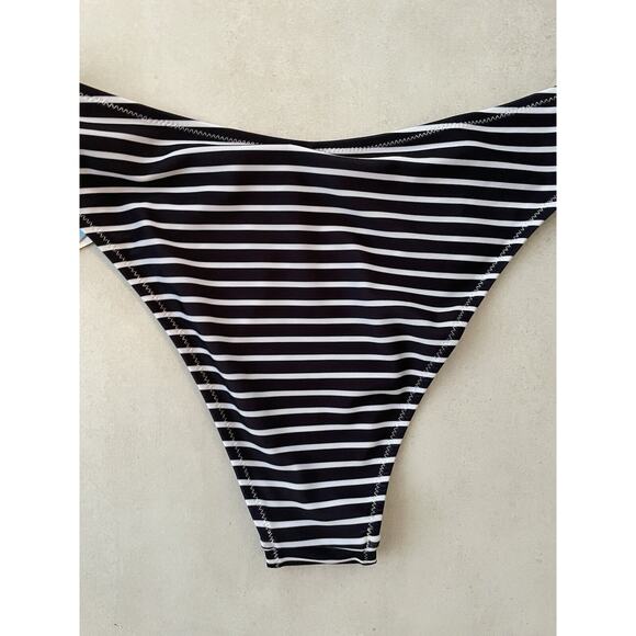 Cupshe Swim Bikini Bottom Multicolor Striped Swimwear - Picture 8 of 10